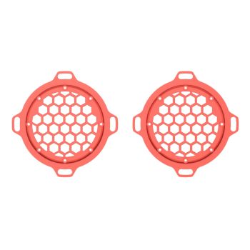 Advanblack x XBS Color Matched HEX Speaker Grills For 2013down Electric Glide / Street Glide Inner Fairing-Candy Orange