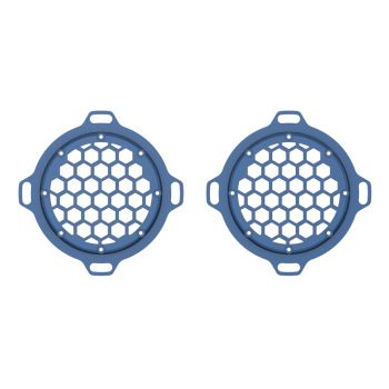 Advanblack x XBS Color Matched HEX Speaker Grills For 2013down Electric Glide / Street Glide Inner Fairing-Dark Blue Pearl