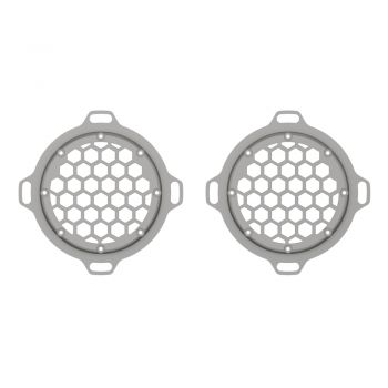Advanblack x XBS Color Matched HEX Speaker Grills For 2013down Electric Glide / Street Glide Inner Fairing-Pewter Pearl