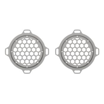 Advanblack x XBS Color Matched HEX Speaker Grills For 2013down Electric Glide / Street Glide Inner Fairing-Pewter Pearl
