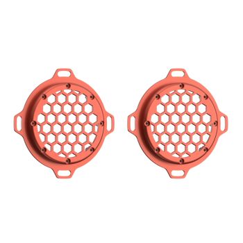 Sedona Orange HEX Speaker Grills For 2013down Electric Glide / Street Glide Inner Fairing-