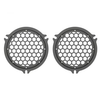 Advanblack x XBS Black Pearl HEX Speaker Grills For 2014+ Electric Glide / Street Glide Inner Fairing