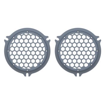 Advanblack x XBS Color Matched HEX Speaker Grills For 2014+ Electric Glide / Street Glide Inner Fairing-Gunship Gray