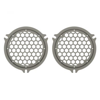 Advanblack x XBS Color Matched HEX Speaker Grills For 2014+ Electric Glide / Street Glide Inner Fairing-Industrial Gray