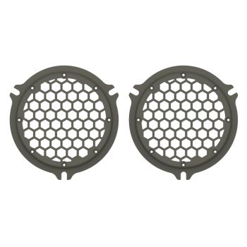 Advanblack x XBS Color Matched HEX Speaker Grills For 2014+ Electric Glide / Street Glide Inner Fairing-Industrial Gray Denim