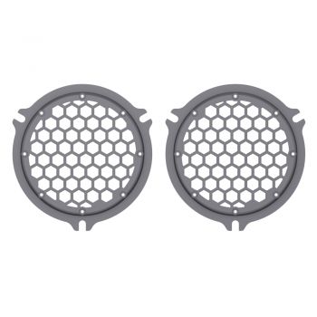 Advanblack x XBS Color Matched HEX Speaker Grills For 2014+ Electric Glide / Street Glide Inner Fairing-Smoke Gray