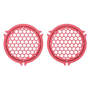Advanblack x XBS Color Matched HEX Speaker Grills For 2014+ Electric Glide / Street Glide Inner Fairing-Velocity Red Sunglo