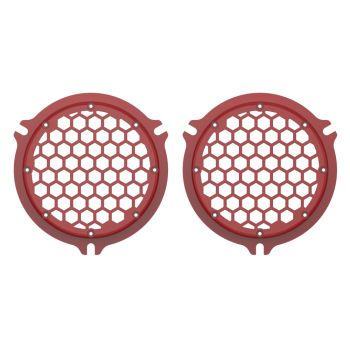 Advanblack x XBS Color Matched HEX Speaker Grills For 2014+ Electric Glide / Street Glide Inner Fairing-Billiard Red