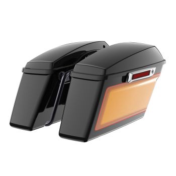 Tobacco Fade Standard Non-Stretched Saddlebag Bottoms for M8 Harley Low Rider S / ST, Street Bob