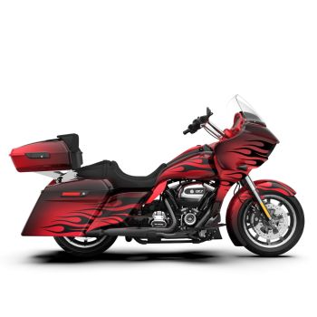 Redline Red Fade FULL BODY COLOR SWAP BUNDLE FOR HARLEY DAVIDSON 2015+  Road Glide