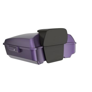 Purple Abyss Denim Color Matched Latch Hardware Rushmore Chopped Tour Pack Pad For  '97-'22 Harley Touring / Softail