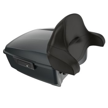 Iron Horse Metallic Black Latch Hardware Rushmore King Tour Pack Pad For  '97-'22 Harley Touring / Softail