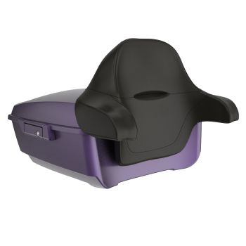 Purple Abyss Denim Color Matched Latch Hardware Rushmore King Tour Pack Pad For  '97-'22 Harley Touring / Softail