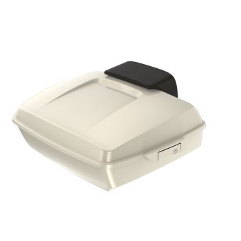Golden White Pearl Chopped Tour Pack Pak Pad  Luggage Trunk For '97-'21 Harley Touring 