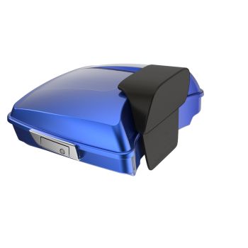 Advanblack Aurora Blue Denim Razor Tour Pack Trunk Luggage Pad For '97-'21 Harley Touring Street Electra Road Glide