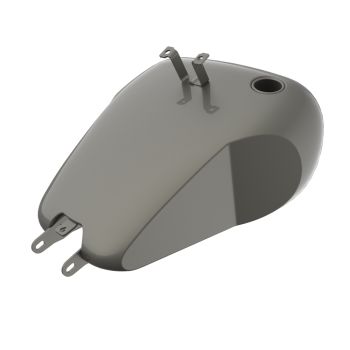 Industrial Gray HOLESHOT performance bagger style tank for '20-'22 Low Rider S