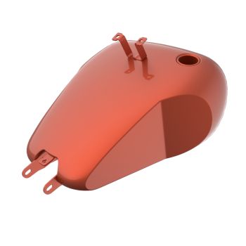 Orange Lava HOLESHOT performance bagger style tank for '20-'22 Low Rider S