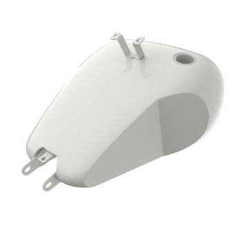 Stone Washed White Pearl HOLESHOT performance bagger style tank for '20-'22 Low Rider S