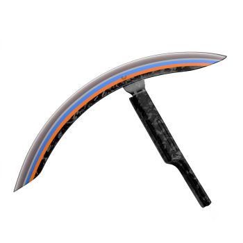 Advanblack Daybrake Inferno Gray Glossy Black Forged Carbon Fiber Front Fender for Harley '20-'25 Harley Low rider S/ ST
