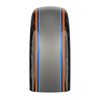 Advanblack Daybrake Mercury Silver Glossy Black Forged Carbon Fiber Rear Fender for Harley '20-'25 Harley Low rider S/ ST