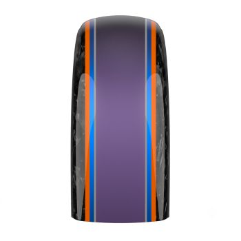 Advanblack Daybrake Purple Abyss Denim Glossy Black Forged Carbon Fiber Rear Fender for Harley '20-'25 Harley Low rider S/ ST