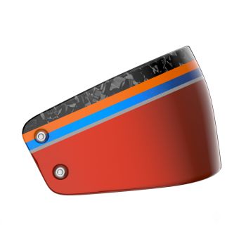 Advanblack Daybrake Red Rock Glossy Black Forged Carbon Fiber Battery Cover for Harley M8 Softai