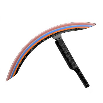 Advanblack Daybrake Red Rock Glossy Black Forged Carbon Fiber Front Fender for Harley '20-'25 Harley Low rider S/ ST