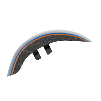 Advanblack Daybrake Unpainted Glossy Black Forged Carbon Fiber Front Fender for Harley '20-'25 Harley Low rider S/ ST