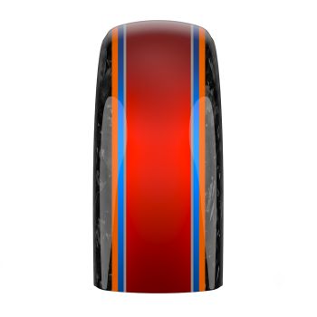 Advanblack Daybrake Whiskey Fire Glossy Black Forged Carbon Fiber Rear Fender for Harley '20-'25 Harley Low rider S/ ST