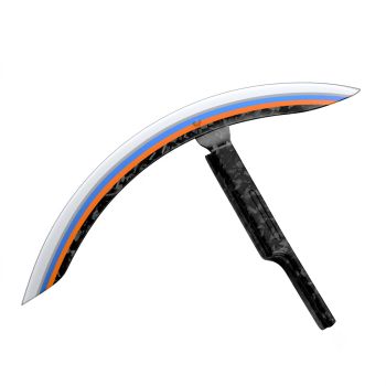 Advanblack Daybrake White Onyx Pearl Glossy Black Forged Carbon Fiber Front Fender for Harley '20-'25 Harley Low rider S/ ST