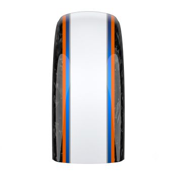 Advanblack Daybrake White Onyx Pearl Glossy Black Forged Carbon Fiber Rear Fender for Harley '20-'25 Harley Low rider S/ ST