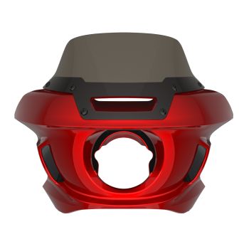 Brilliant Red Low Rider ST Style Front fairings Smoke Windshield