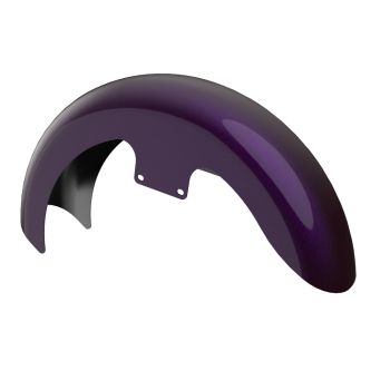 Advanblack Color-Matched 19" Reveal Wrapper Hugger Front Fender For ''86-''21 Harley Touring Models -Hard Candy Purple Flake