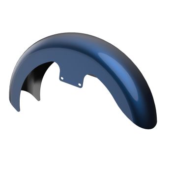 Advanblack Color-Matched 19" Reveal Wrapper Hugger Front Fender For ''86-''21 Harley Touring Models -Big Blue Pearl