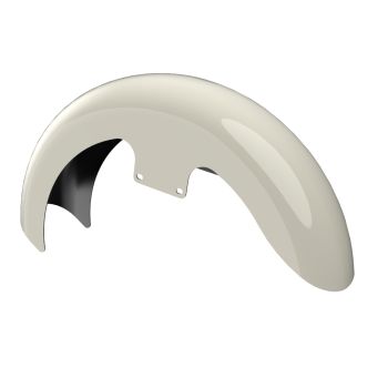 Advanblack Color-Matched 19" Reveal Wrapper Hugger Front Fender For ''86-''21 Harley Touring Models -Birch White