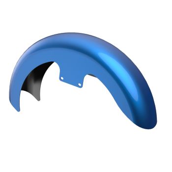 Advanblack Color-Matched 19" Reveal Wrapper Hugger Front Fender For ''86-''21 Harley Touring Models -Electric Blue