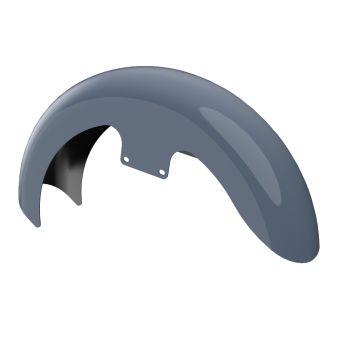 Advanblack Color-Matched 19" Reveal Wrapper Hugger Front Fender For ''86-''21 Harley Touring Models -Gunship Gray