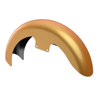 Advanblack Color-Matched 19" Reveal Wrapper Hugger Front Fender For ''86-''21 Harley Touring Models -Hard Candy Gold Flake