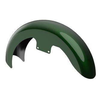 Advanblack Color-Matched 19" Reveal Wrapper Hugger Front Fender For ''86-''21 Harley Touring Models -Kinetic Green