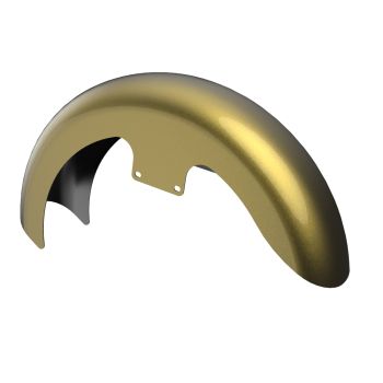 Advanblack Olive Gold 19" Reveal Wrapper Hugger Front Fender For ''86-''21 Harley Touring Models 