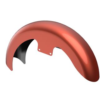 Advanblack Color-Matched 19" Reveal Wrapper Hugger Front Fender For ''86-''21 Harley Touring Models -Scorched Orange