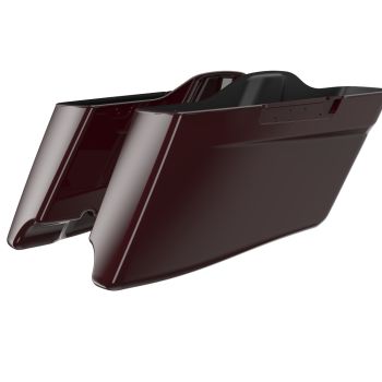 Advanblack Billiard Burgundy CVO Style Tapered Stretched Extended Saddlebag Bottoms for Harley Davidson 2014+ Touring