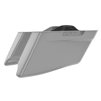 Advanblack Billiard Gray CVO Style Tapered Stretched Extended Saddlebag Bottoms for Harley Davidson 2014+ Touring