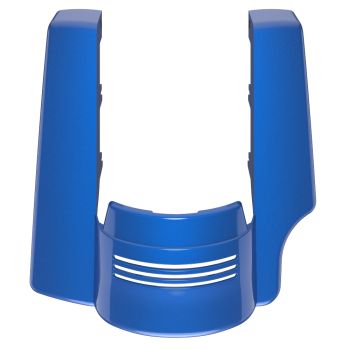 Advanblack Single Cutout Crushed Sapphire Blue Stretched Rear Fender Extension For 2014+ Harley Davidson Touring Models