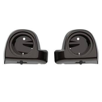 Advanblack Black Jack Metallic 6.5' Speaker Pods Rushmore Lower Vented Fairings fit  2014+ Harley Davidson Touring