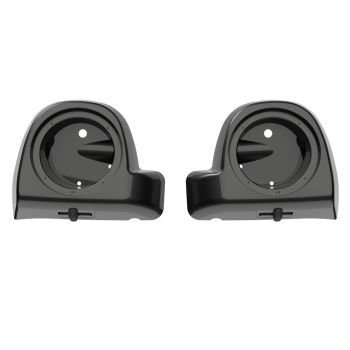 Advanblack Black Pearl Speaker Box Pod Lower Vented Fairings for 2014+ Harley Davidson Touring