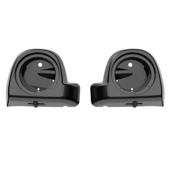 Advanblack Black Hole  6.5' Speaker Pods Rushmore Lower Vented Fairings fit  2014+ Harley Davidson Touring