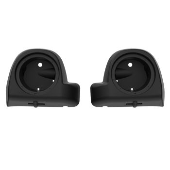 Advanblack Denim Black Speaker Box Pod Lower Vented Fairings for 2014+ Harley Davidson Touring