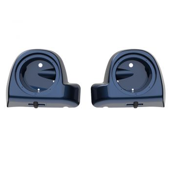 Blue Steel Rushmore Lower Vented Fairings Speaker Pods for 2014+ Harley Davidson Touring