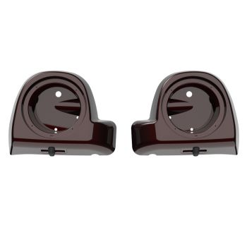 Advanblack Midnight Crimson 6.5' Speaker Pods Rushmore Lower Vented Fairings fit  2014+ Harley Davidson Touring